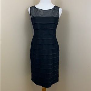 Evan Picone black bandage cocktail dress 8